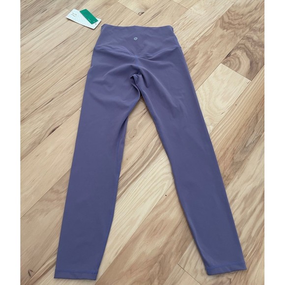 Lululemon Wunder Under Pant Align II High-Rise 25” Purple Lilac Grey Sz 8 NWT - Picture 4 of 8